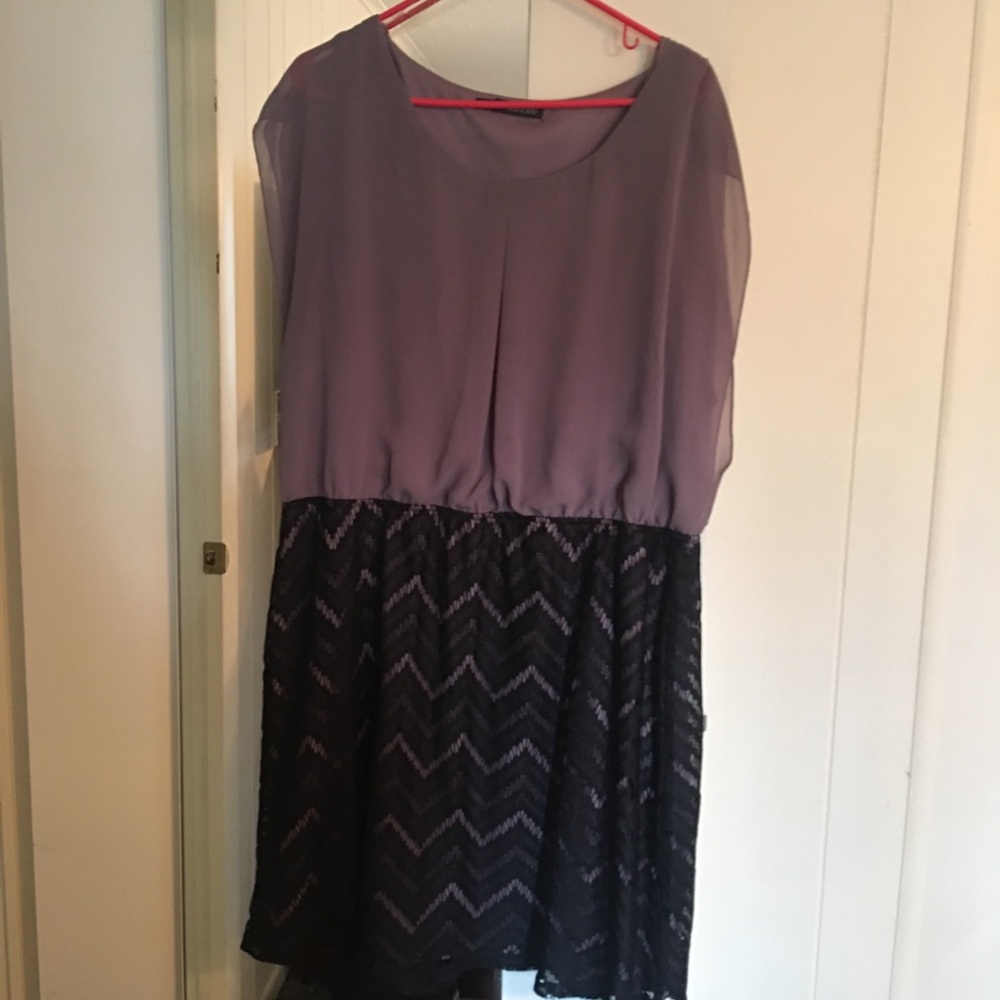 Purple/Black Dress